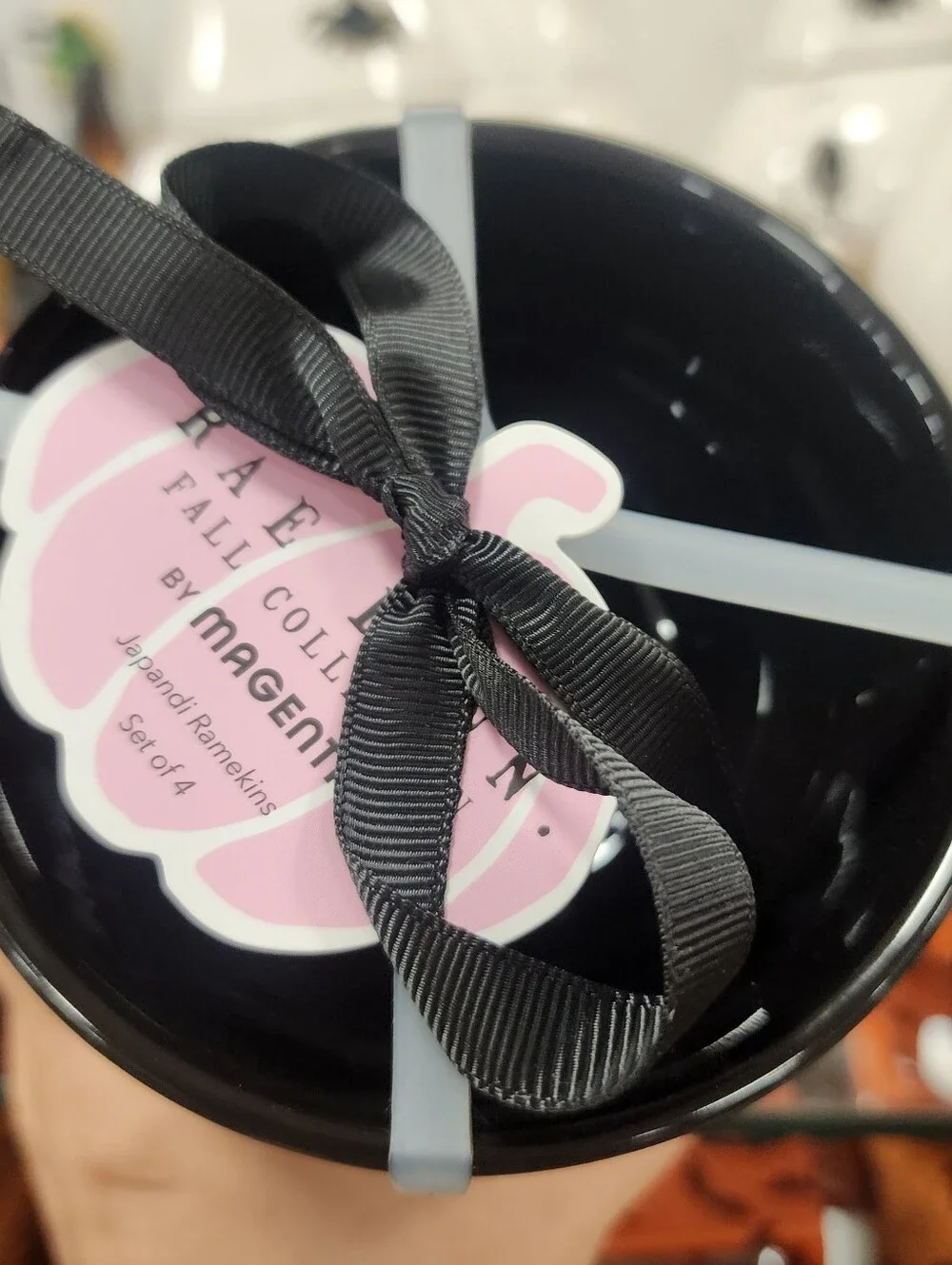 Rae Dunn Stackable Drip Bowls in Black, White, Pink, and Blue